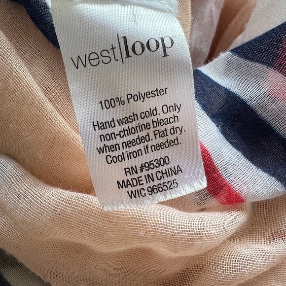 West Loop Striped Infinity Scarf - One Size - Picture 2 of 2